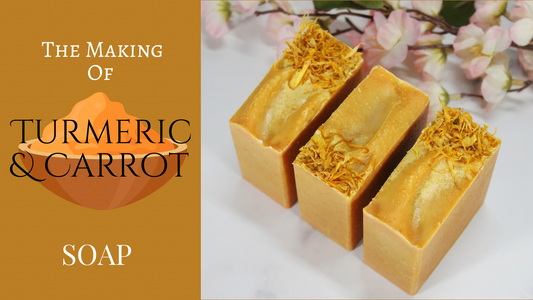 Making Turmeric & Carrot Soap