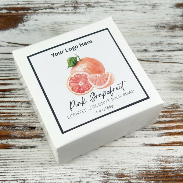 Private Label (With Box) | Pink Grapefruit Soap Bar
