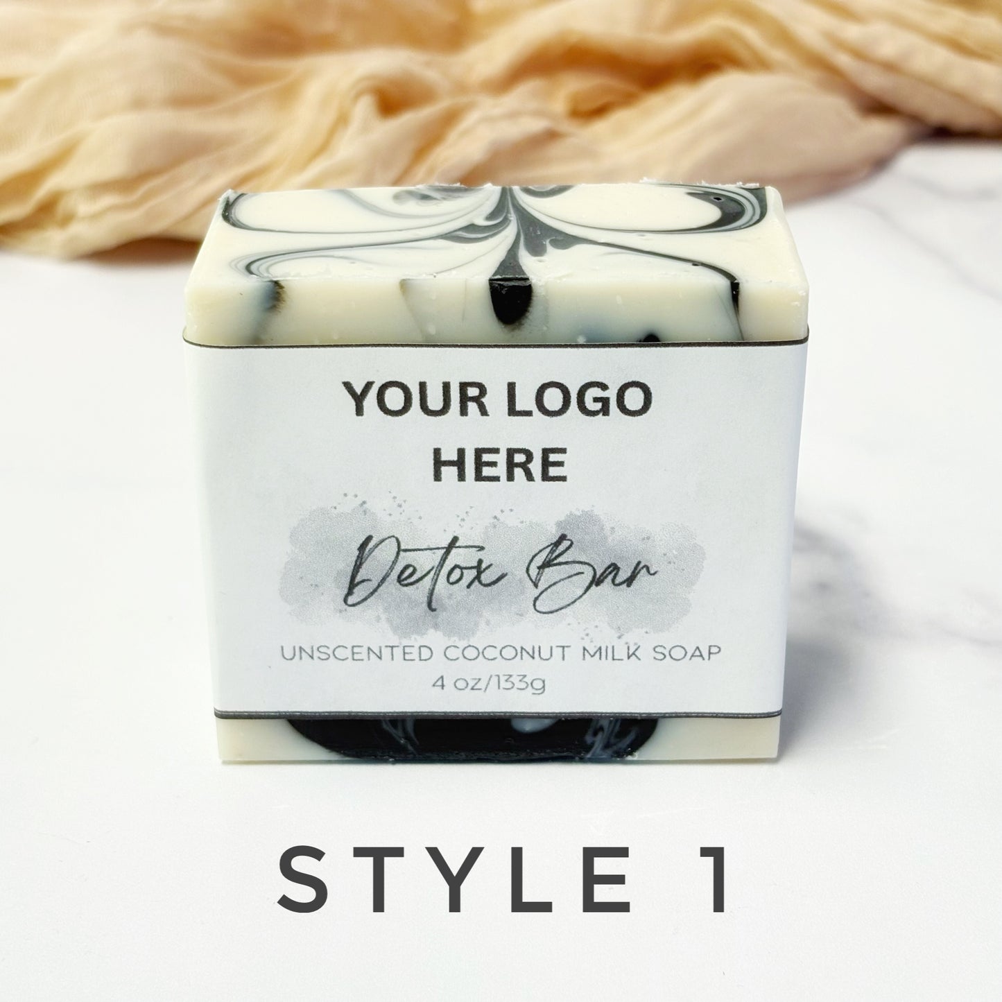 Private Label Unscented Detox Bar Soap