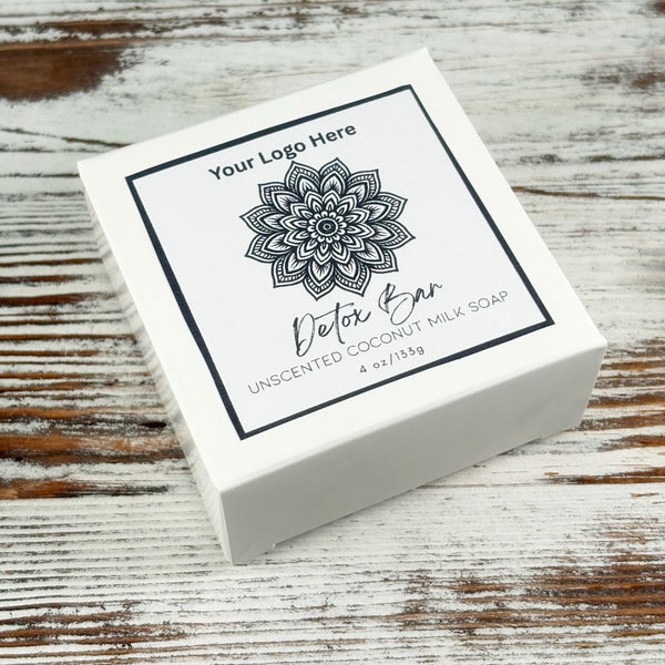 Private Label (With Box) | Unscented Detox Bar Soap