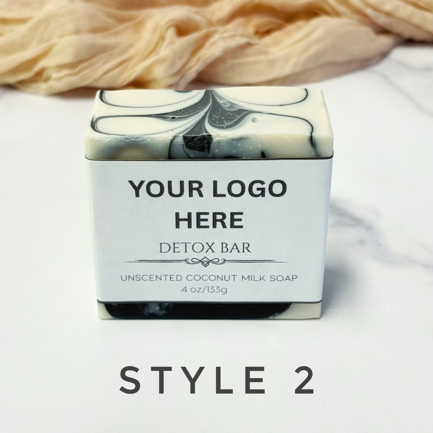 Private Label Unscented Detox Bar Soap